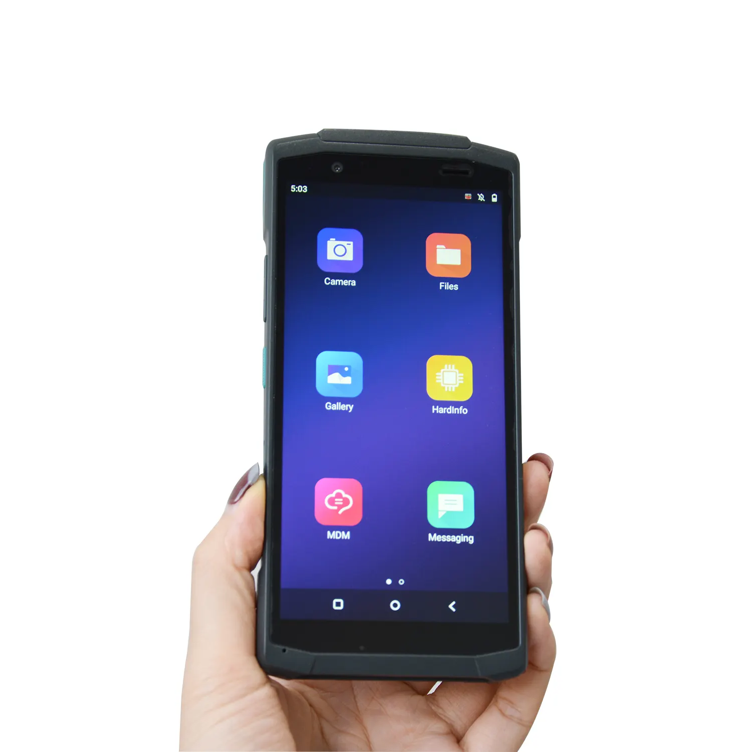 ออกแบบแฟชั่น2G + 16GB Android 10.0 Msr เครื่องอ่านบัตรเครดิต Pos ระบบเทอร์มินัล HCC-CS20