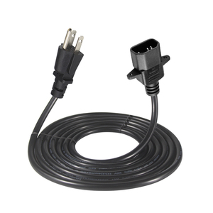 NEMA 5-15P to IEC C14 Extension Cord 3 Prong US <b>Plug</b> 10A 125V IP11 for Computer PDU UPS - Product Image 3