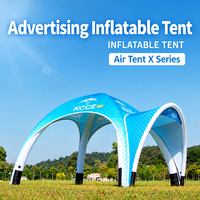 Tente araignée gonflable géante personnalisée avec logo, dôme d'air pour stand promotionnel extérieur