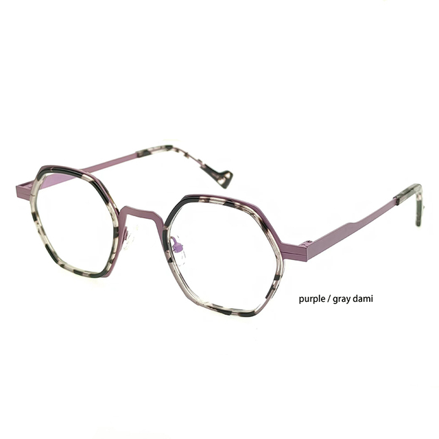 Newest Design Acetate With Metal Optical Frames for Women Men Glasses Famous Brand Eyewear