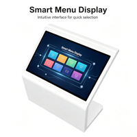 Kiosque d'information en forme de L avec WIFI Android, écran tactile capacitif de 32 pouces pour banque, centre commercial, kiosque en libre-service