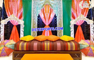 Arrière-plan coloré musulman, toile de fond turque pour cérémonie nikha, décoration, massage Mehndi, événements, à thème turc - Product Image 4