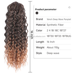 Alileader วิกต่อผมหางม้าแบบผูกเชือกสังเคราะห์หางม้าปลอมแบบยาว - Product Image 5