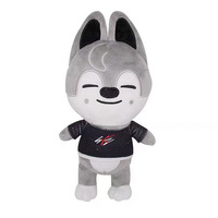 Peluche de 20 cm de personnage de dessin animé Stray Kids, Bbokari Leebit Wolf Chan Puppym, cadeau pour enfants, adultes et fans, fabriquée en coton PP