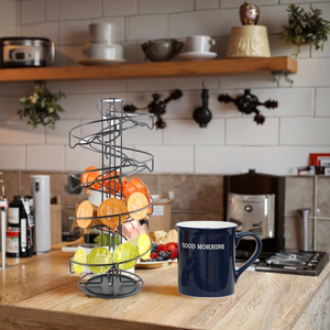 ลวดเหล็ก5ชั้นแบบตั้งได้, ที่ใส่กาแฟและไข่อเนกประสงค์ความจุมากสไตล์ยุโรป - Product Image 6