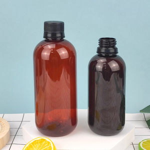 250400mlPET琥珀色容器咳止めシロップボトル薬液体薬用液体経口プラスチックボトル - Product Image 2