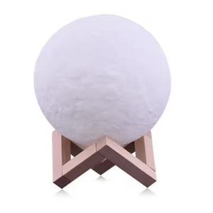 Lámpara de luna de noche LED impresa en 3D media moderna con Control remoto luces de colores recargables por USB regulables para el dormitorio del hogar - Product Image 4