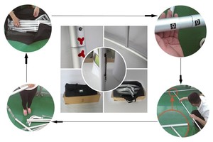 Stand d'exposition portable économique avec graphismes personnalisés vibrants, bannière <span class=keywords><strong>de</strong></span> fond portable pour <span class=keywords><strong>campagne</strong></span> - Product Image 3
