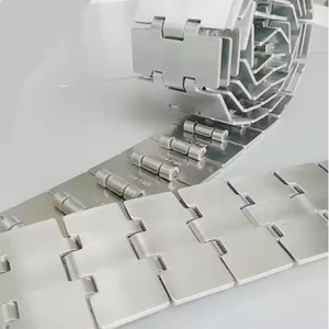 Cadena recta de bisagra única 812 para transportar botellas de PET, botellas de vidrio y latas de aluminio, cadena <span class=keywords><strong>transportadora</strong></span> de acero inoxidable - Product Image 6