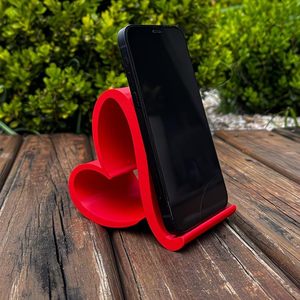 Supporto per Telefono a Forma di Cuore, Porta Cellulare e Tablet Universale Stampato in 3D, Organizzatore da Scrivania Elegante <span class=keywords><strong>Multicolore</strong></span> per Casa e Ufficio - Product Image 2