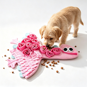 Tapis de renifflement pour animaux de compagnie, motif dinosaure, tapis de puzzle interactif pour chats et chiens, entraînement olfactif, tapis de renifflement pour l'alimentation lente - Product Image 1