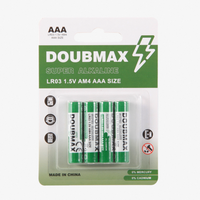 Batería Alcalina AAA LR03 de 1.5V de Fábrica OEM al por Mayor, Duración de 140 Minutos para Electrónica de Consumo, Electrodomésticos y Controles Remotos