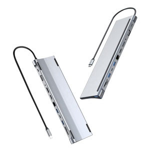 12 trong 1 USB C để Gigabit Ethernet và <span class=keywords><strong>DisplayPort</strong></span> <span class=keywords><strong>HDMI</strong></span> VGA Docking Station HUB cho <span class=keywords><strong>MacBook</strong></span> <span class=keywords><strong>Pro</strong></span>, iPad <span class=keywords><strong>Pro</strong></span> và nhiều hơn nữa - Product Image 2