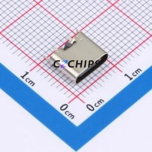 TYPE-C 2P LCH6.8 108 USB Connector Through hole Component (THT) Connector Type-C Female Through Hole 2P - Product Image 1