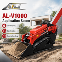 AL-V1000 Mini-chargeuse compacte sur chenilles 500 kg avec godet de 0,19 m³ pour la construction, l'agriculture et l'aménagement paysager