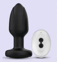 Rotierender Vibrations-Analplug mit Leuchtender Basis 7-Gang Fernbedienung & APP-Steuerung - Liebevoll Gefertigte Analtoys aus Flüssigsilikon von Sex Toy Factory