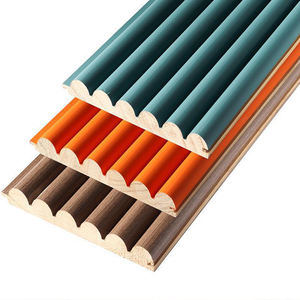 Panel <span class=keywords><strong>de</strong></span> pared <span class=keywords><strong>de</strong></span> rejilla giratoria sólida Wpc paneles <span class=keywords><strong>de</strong></span> pared <span class=keywords><strong>de</strong></span> Wpc sólidos 2300x150x18mm decoración <span class=keywords><strong>de</strong></span> fachada decoración interior - Product Image 3