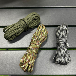 Cordon de survie en paracorde tressé de 3 m, 4 mm, vert foncé, noir, gris, camouflage, pour le camping et la randonnée en plein air, toutes saisons - Product Image 6