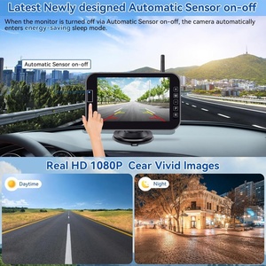 HD with Solar Panel Wireless <strong>Bus</strong> Van Truck RV Car DVR Front Rear <strong>View</strong> <strong>Camera</strong> for All Cars - Product Image 3