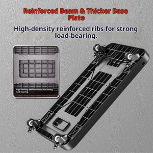 Xe đẩy đa năng bằng nhựa, có thể gấp gọn, xe đẩy hàng nặng, xe đẩy mặt phẳng, dễ dàng vận chuyển, xe đẩy kho, xe đẩy phòng khách - Product Image 2