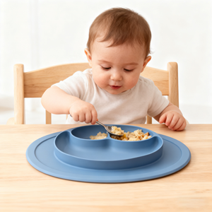 จานซิลิโคนลายการ์ตูนสำหรับ<span class=keywords><strong>เด็ก</strong></span> พร้อมจุกดูด ป้องกันการตก สำหรับฝึกทาน<span class=keywords><strong>ข้าว</strong></span> ชามข้าวเด็ก จานอาหารเสริมสำหรับเด็ก - Product Image 6