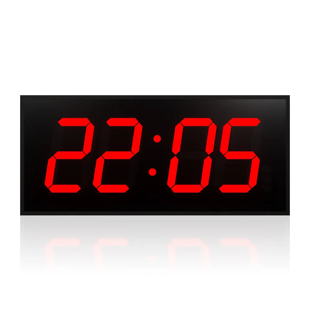 Customized Multifunction Red/White Unisex Aluminum Alloy 5th Generation Led Display Remote Control LED Digital Timer Clock