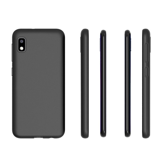 Thin Matte Black TPU Phone Cases Finish Profile Soft Back Protective Cover Case for Samsung Galaxy A10E