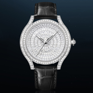 Nuevo Reloj de Lujo para Hombre Estilo Hip Hop, con Esfera Completamente Adornada con Diamantes de Imitación, Reloj Mecánico Automático con Diamantes - Product Image 1
