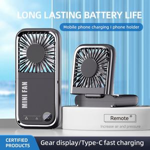 Mini Ventilador de Mano Portátil Recargable por USB, Plegable, Ligero, para Viajes, con Soporte para Teléfono - Product Image 4