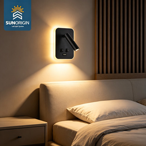 Lampe murale LED moderne réglable avec port de charge USB pour la décoration intérieure et les villas – Tension d'entrée et couleur - Product Image 4