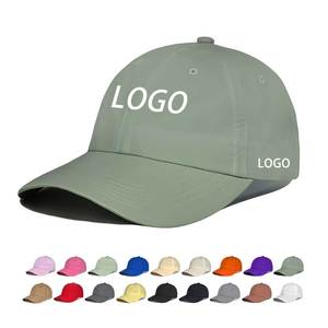 Topi Baseball 6 Panel Poliester dengan Bordir Logo Kustom, Bernapas, Cepat Kering, Lembut, untuk Olahraga Luar Ruangan, Lari, Mendaki, Berkemah - Product Image 1