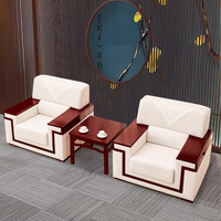 Sofá de Oficina para Conferencias, Sala de Recepción VIP, Sala Gubernamental, Área de Capacitación, Diseño Minimalista, Estructura de Madera Maciza, Almacenamiento, Individual