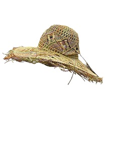 Taiwan Brand 100% Paper Plain Knit and Loops Pattern Summer <b>Hat</b> Hand Weaving Technics Rainbow Strawhat <b>Christmas</b> Gift - Product Image 3