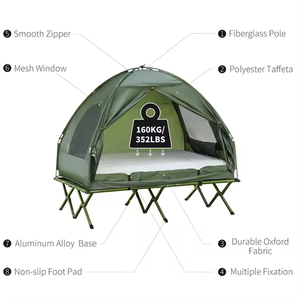 1 Person kompakt tragbar faltbar im Freien camping Schlafbett Zelt mit Moskitonetz - Product Image 2