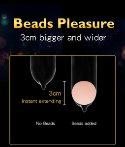 Préservatifs à billes pour pénis masculin, réutilisables, manchon pour pénis et testicules - Product Image 6