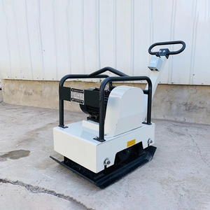 Hoch effiziente Benzinplatten-Manipulation verdichter Benzinmotor, der hinter einer Verdichtungsplatten-Verdichter maschine läuft - Product Image 1