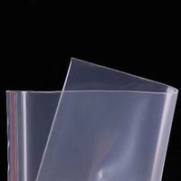 Bolsa de embalaje de plástico con sello de cremallera de PE reutilizable personalizable para alimentos, joyería, pendientes, dulces, nueces, calcetines, almacenamiento con logotipo personalizado