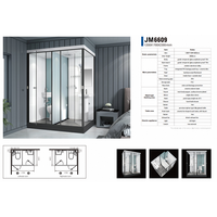 Ensemble d'accessoires de salle de bain de luxe, installation portable, salle de bain tout-en-un avec douche et toilettes préfabriquées