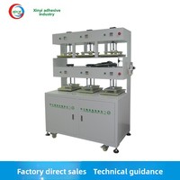 Machine de plastification entièrement automatique pour cahiers, avec distribution de colle, écran de pressage pneumatique à chaud et six stations
