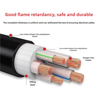 Câble d'alimentation WDZB-YJY résistant au feu en polyoléfine à faible résistance à la fumée sans halogène, fil ignifuge et antigel