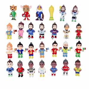 Nuevo Estilo Transfronterizo: Colgante de Muñeco para Llavero, Decoración Colgante de Estrella de Fútbol de Dibujos Animados, Regalo - Product Image 1