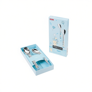 PURESIGNS Juego de cubiertos para bebé Topis de 2 piezas de acero inoxidable para niños - Product Image 2