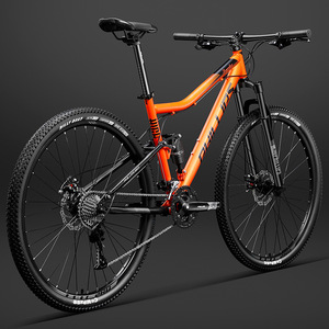 Bicicleta de Montaña Nueva OEM en Stock, 26, 27.5, 29 Pulgadas, 24, 27, <span class=keywords><strong>30</strong></span> Velocidades, Doble Amortiguación, Naranja, con Frenos de Disco, para Adultos - Product Image 1