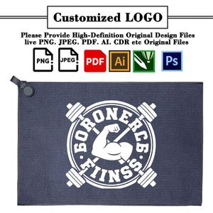 Promotional Printed Logo <b>Microfiber</b> American Football Business Gift With Hook Golf Sports <b>Towel</b> Custom - Product Image 2