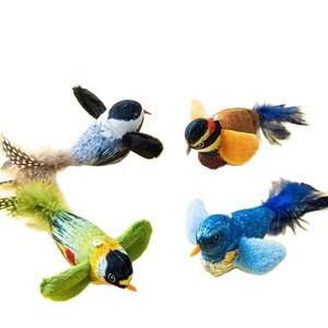Plush Bird <b>Toy</b> For <b>Cats</b> <b>Interactive</b> Squeaky Sound Real Bird Call Indoor Pet <b>Toy</b> - Product Image 2