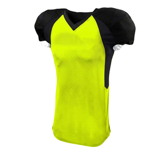 Nouvel ensemble d'uniformes de football américain personnalisables, manches courtes, tissu polyester, design respirant, service OEM - Product Image 3