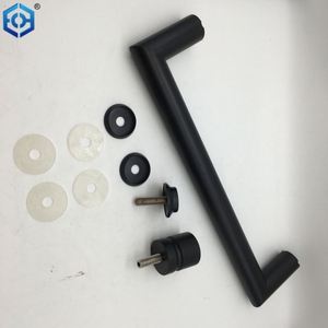 Tirador de puerta de ducha sin marco personalizado negro blanco oro plata pistola negro - Product Image 6