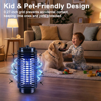 Répulsif Électrique Moustiques LED Dernier Cri en Matériau ABS Certifié CE ROHS, Lampe Anti-Mouche Tueur d'Insectes et Moustiques