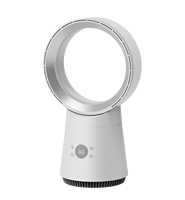 Ventilateur silencieux intelligent 2-en-1 : ventilateur de bureau sans pales, ventilateur tour oscillant, purificateur d'air, moteur sans balais, compatible Tuya – Idéal pour l'été