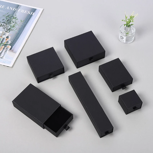 Lot de 12 boîtes à bijoux noires pour bagues, colliers, boucles d'oreilles et bracelets – Organisateur et présentoir de bijoux - Product Image 6